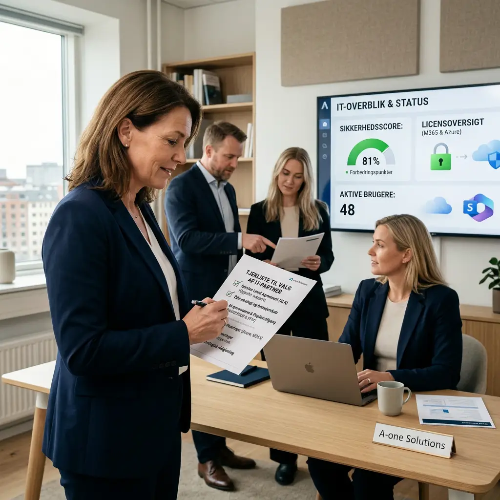 Tjekliste til valg af IT-partner for virksomheder med 10-500 ansatte
