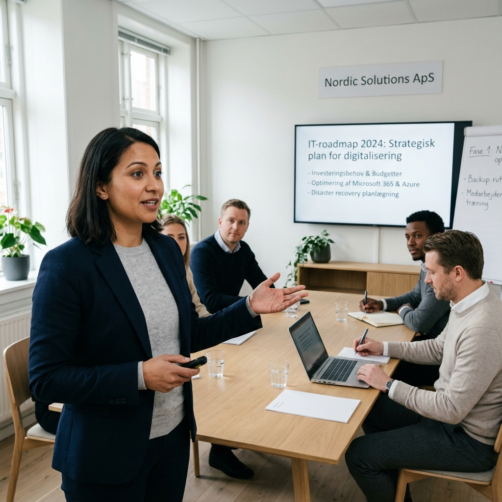 vCIO præsenterer IT-roadmap og investeringsplan for SMV-ledelse