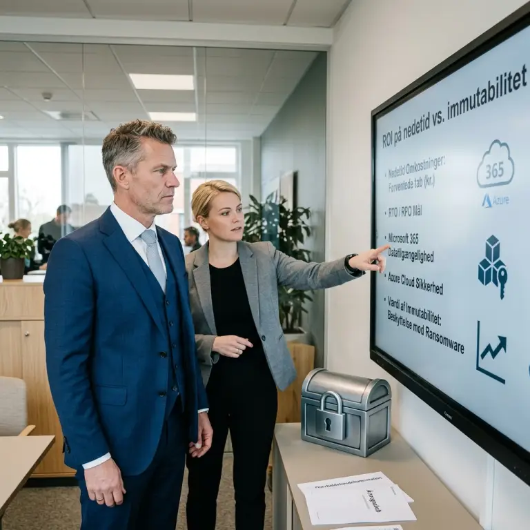 CFO beregner ROI og nedetidsomkostninger ved immutable backup-løsning