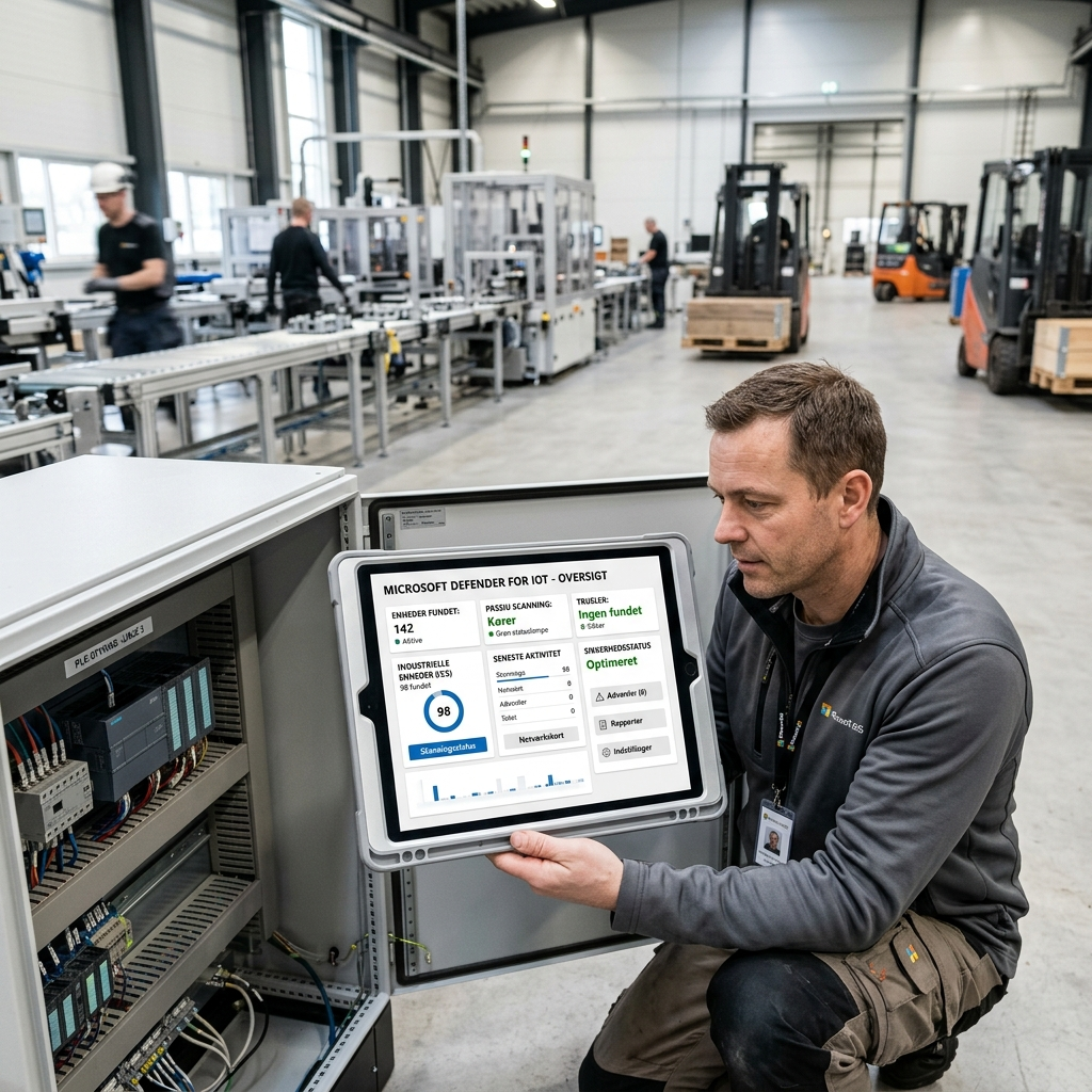 Implementering af Microsoft Defender for IoT SMV på fabriksgulvet