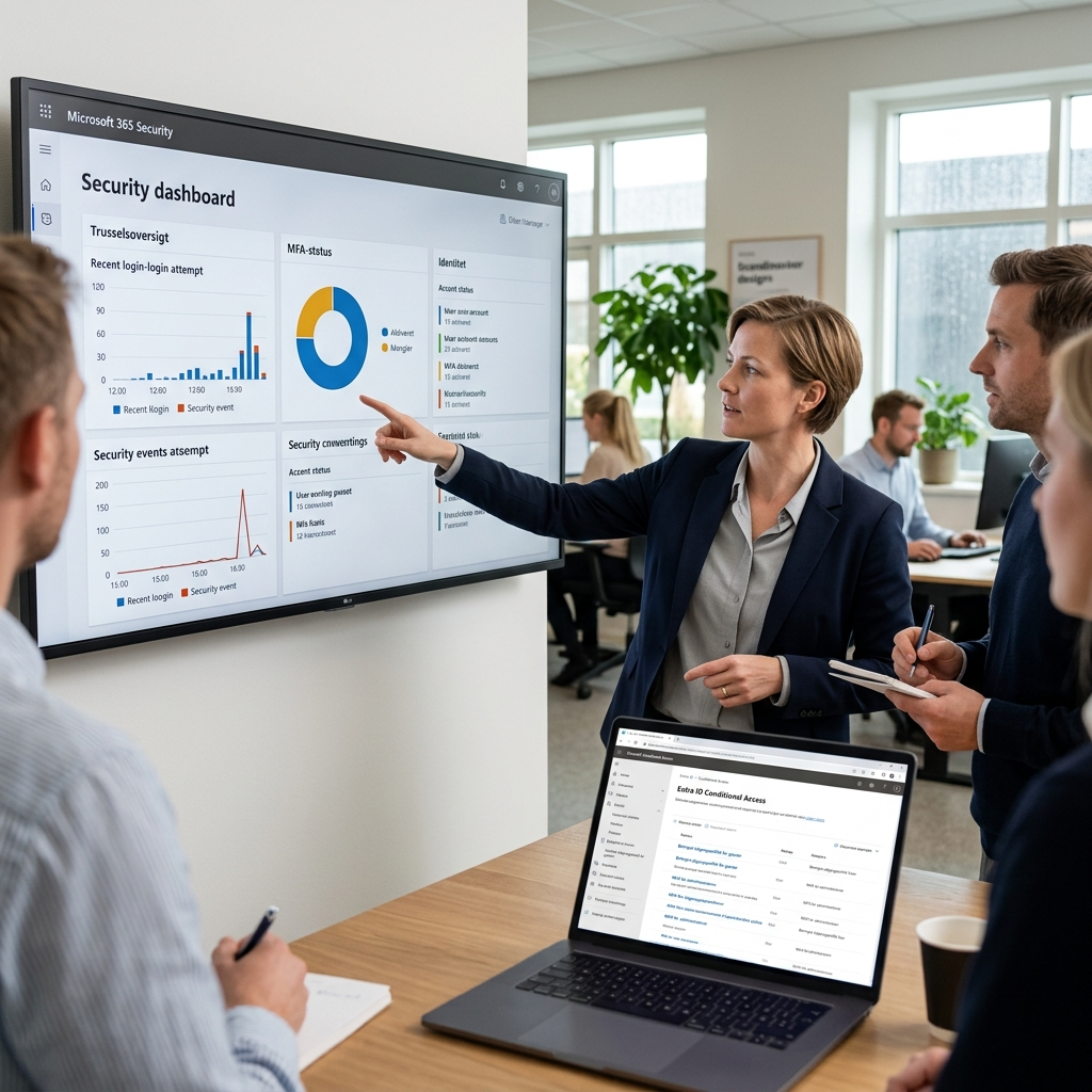 Cybersikkerhed 2026 for danske SMV'er med fokus på Microsoft 365 og AI-trusler
