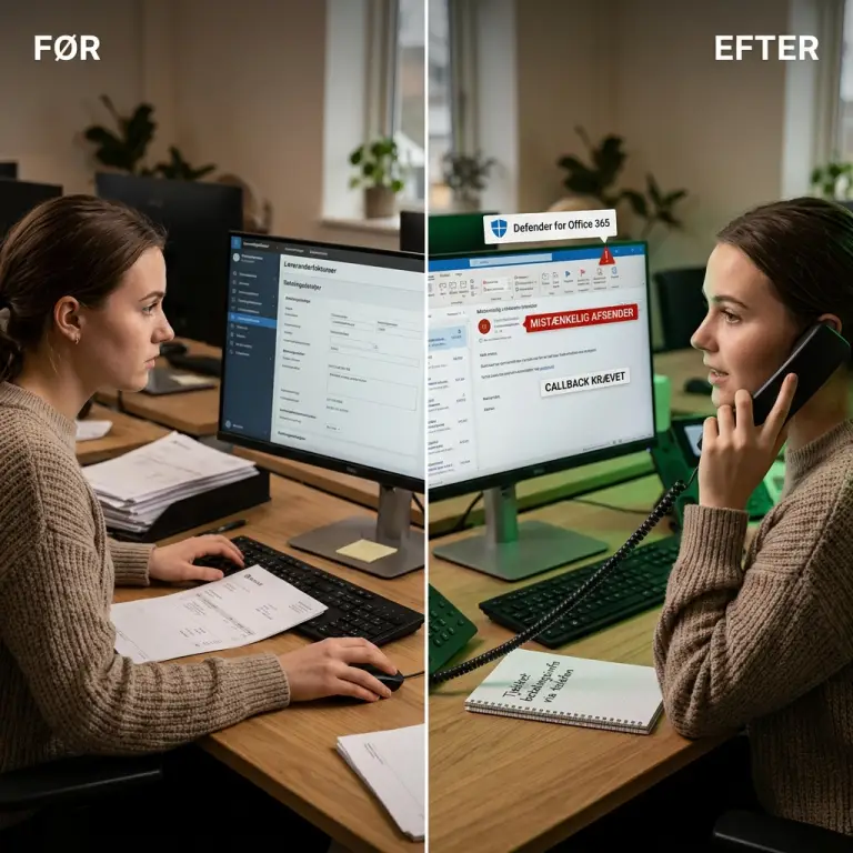 IT-sikkerhed mod fakturasvindel og BEC-angreb i Microsoft 365
