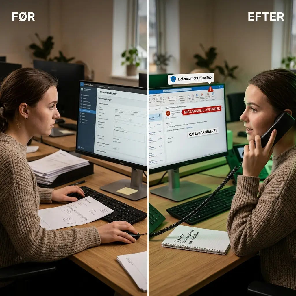 IT-sikkerhed mod fakturasvindel og BEC-angreb i Microsoft 365