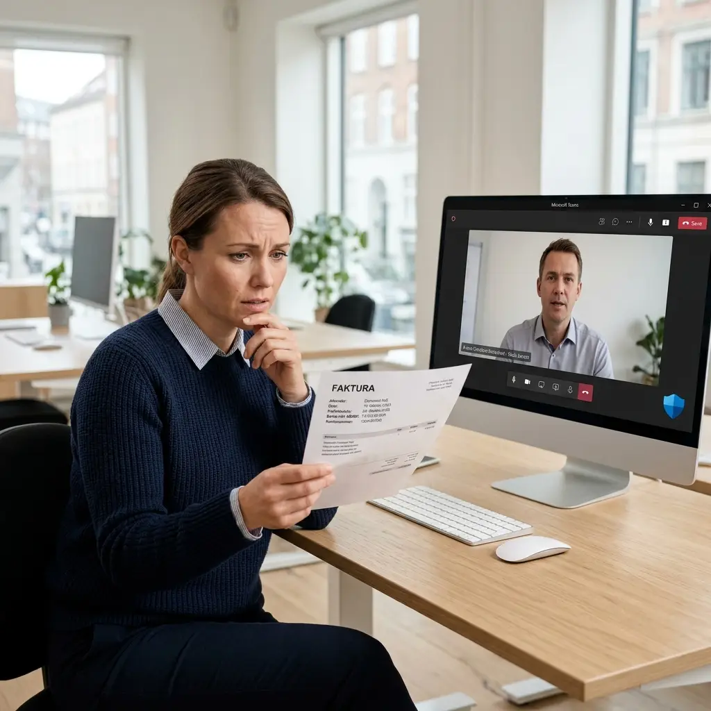 Grafik der viser stigningen i AI-genereret phishing og BEC svindel
