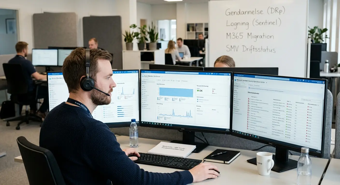 IT-supporter analyserer cloud-infrastruktur for sårbarheder