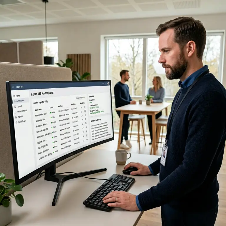 Agent 365 kontrolpanel til styring af Microsoft 365 Copilot Agents i tenant