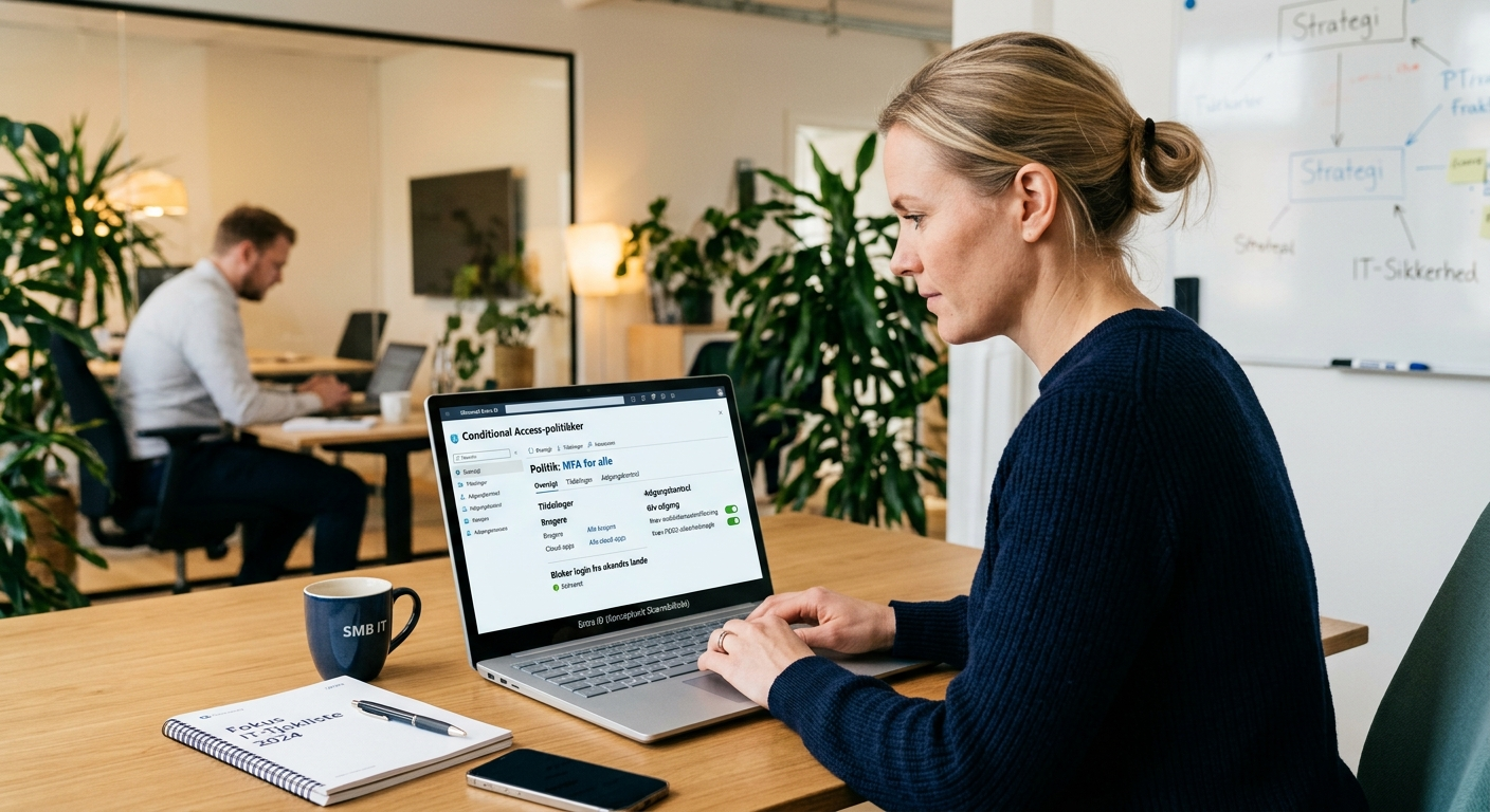 Skærmbillede-koncept af Conditional Access-politik i Microsoft Entra ID