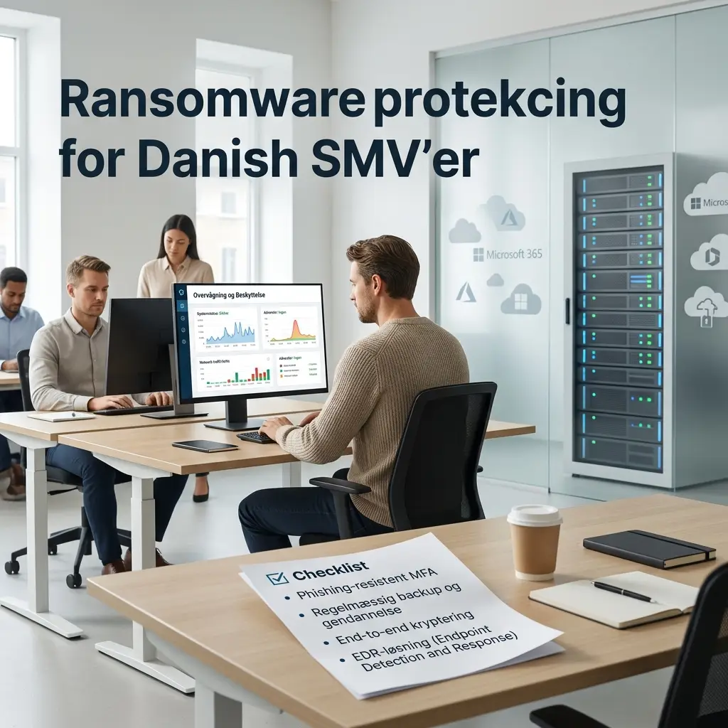 Ransomware-beskyttelse for SMV med sikker backup og omdømme