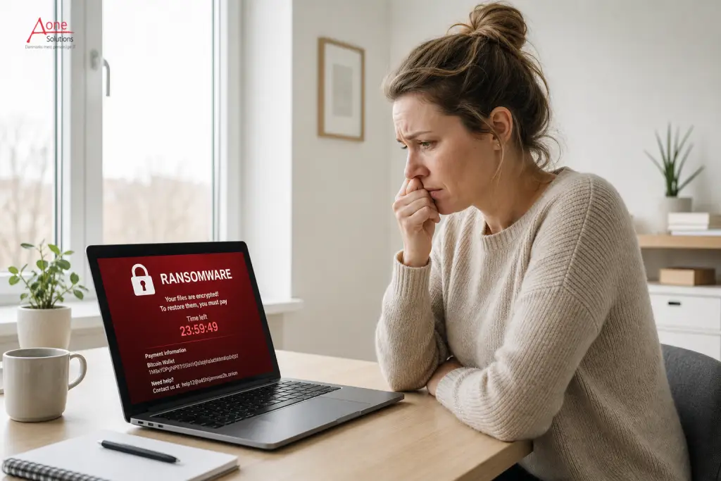 Medarbejder gennemg&aring;r Microsoft 365 backup for en dansk virksomhed