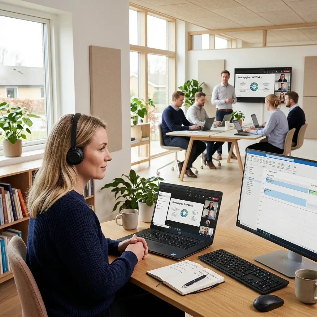 Hybrid arbejdsplads med Microsoft 365 løsninger til moderne virksomheder