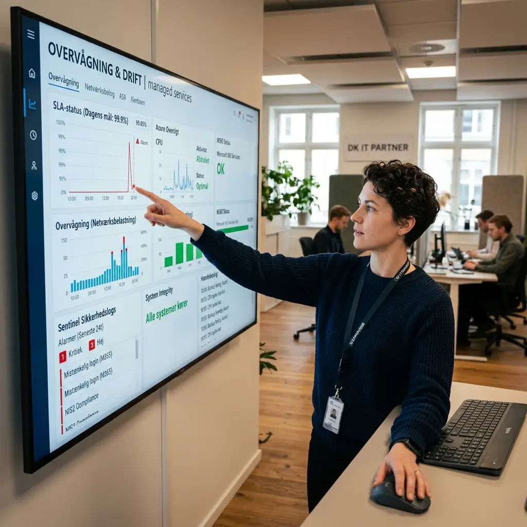 Kontinuerlig overvaagning og logning der understoetter nis2 compliance i managed it