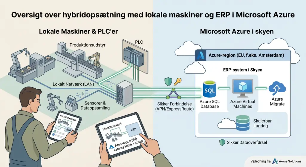 Microsoft Azure hybridopsætning til SMV med cloud og lokalt netværk