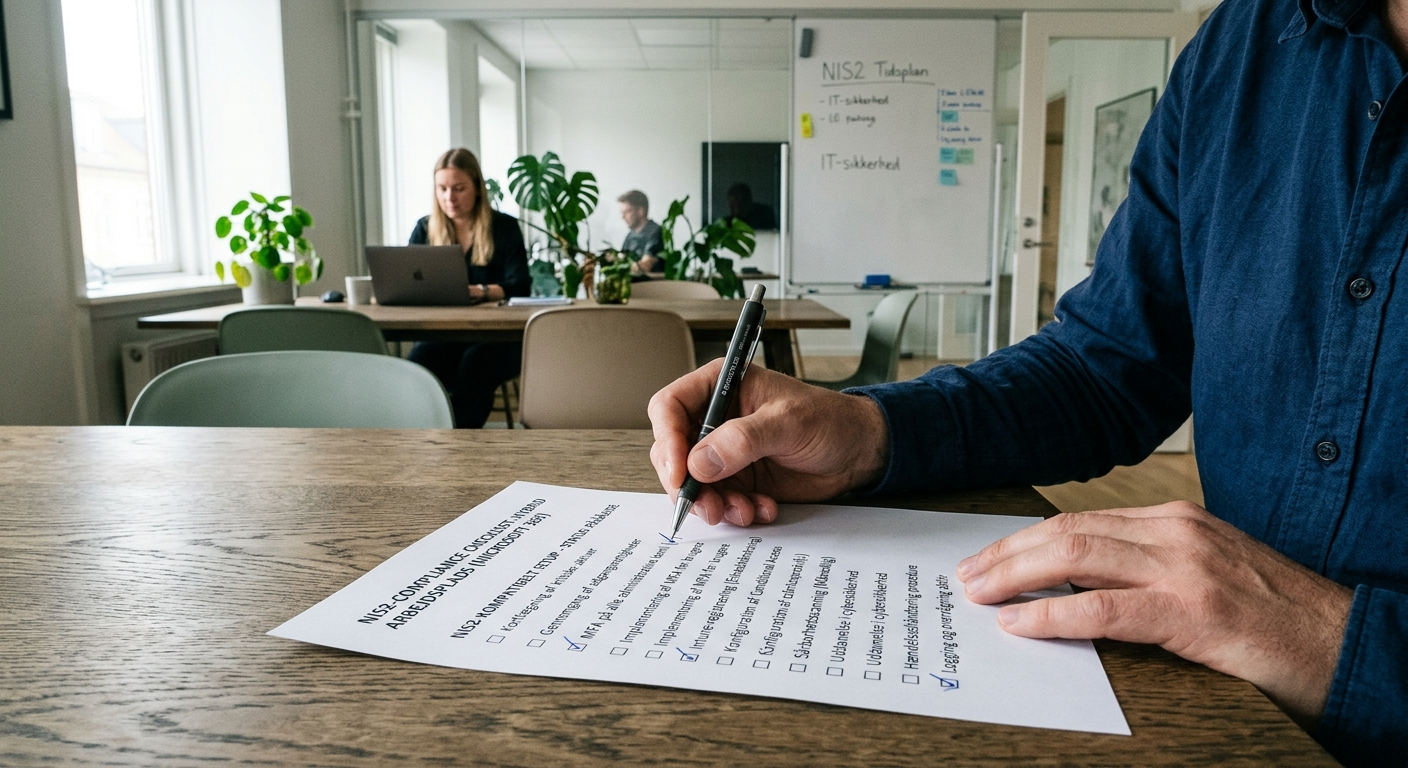 Tjekliste til NIS2-compliance for hybrid arbejdsplads i Microsoft 365
