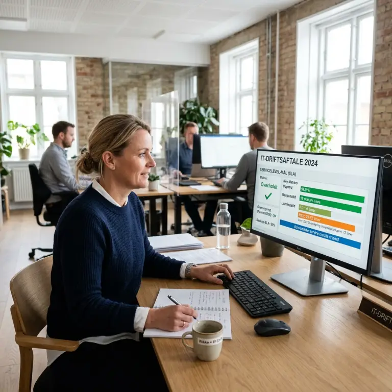 SLA-aftale med IT-leverandør sikrer stabil drift og driftssikkerhed