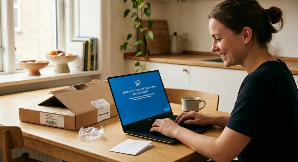 Windows Autopilot zero-touch onboarding opsætning på virksomhedsenhed