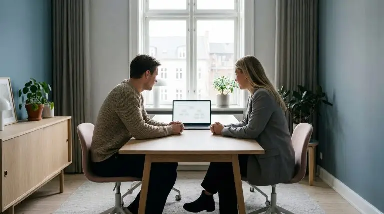 Intern IT-medarbejder og ekstern MSP-konsulent samarbejder om delvis IT outsourcing