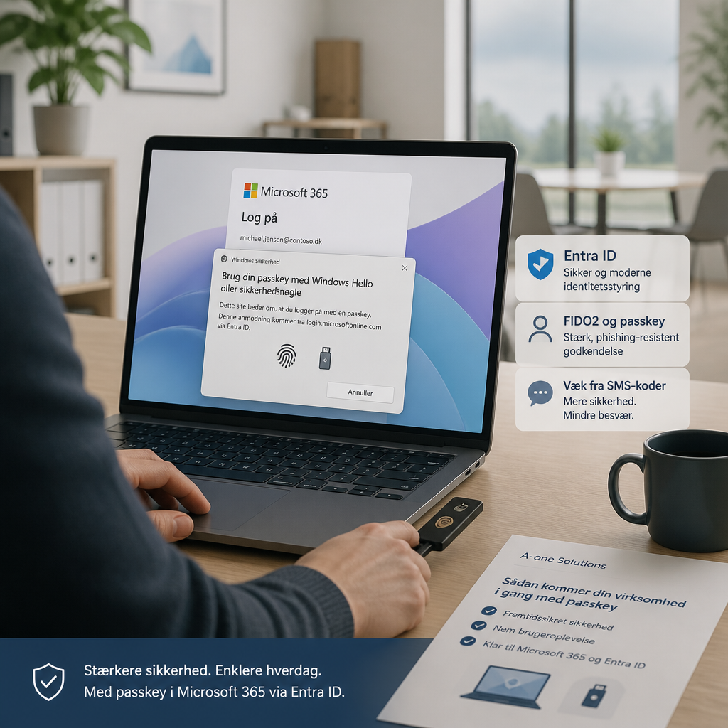 Tidslinje der viser Microsofts udfasning af SMS MFA fra september 2026 til februar 2027