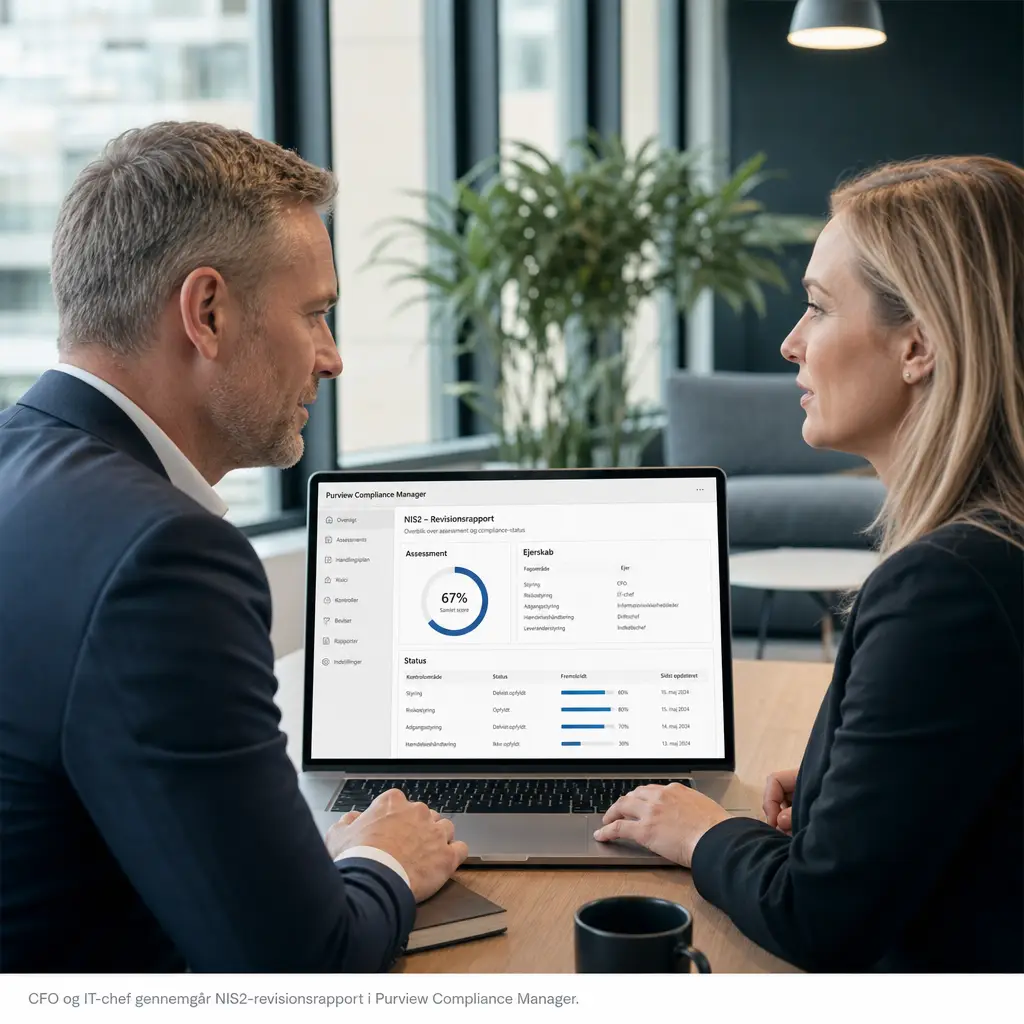 NIS2 compliance revision i Microsoft Purview Compliance Manager