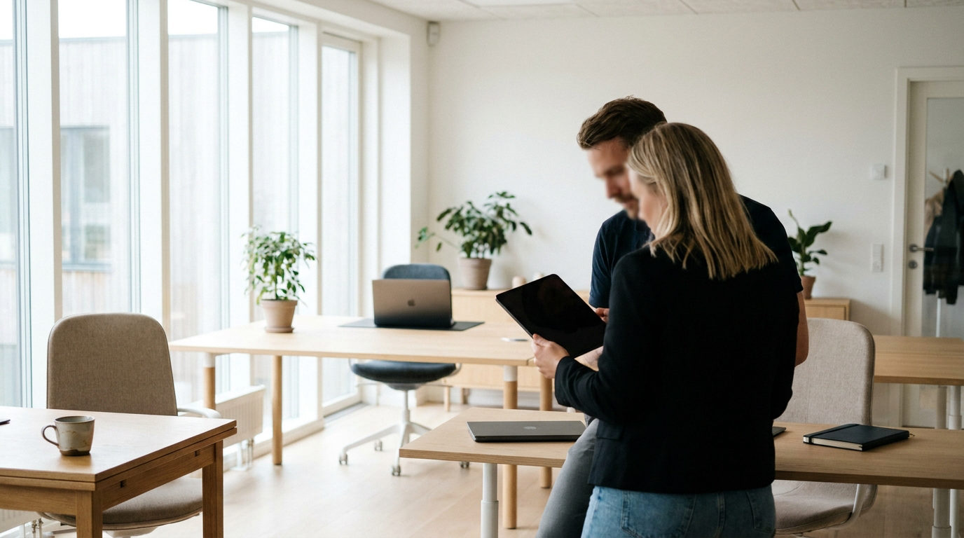 Intern medarbejder og ekstern konsulent samarbejder om kombinationsmodel med MSP-aftale og projekter