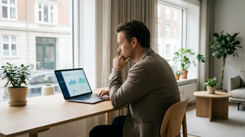 IT-medarbejder vurderer sikkerhedsniveau for Defender for Endpoint i lyst kontormiljø